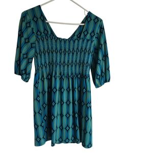 Bisou Bisou Ladies Blouse Top Shirt Y2K Size Medium